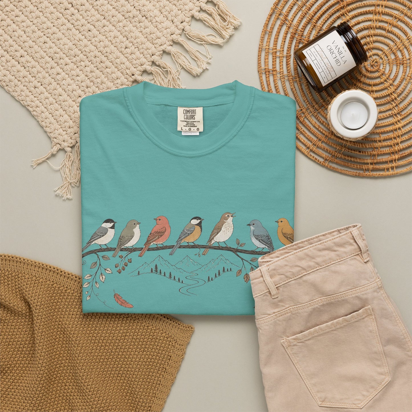 Birds on a Branch T-Shirt – "A Little Too Much Love" Graphic Tee