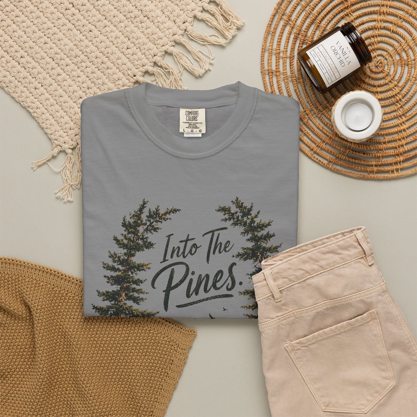 Into the Pines T-Shirt — Vintage Mountain & Forest Nature Tee