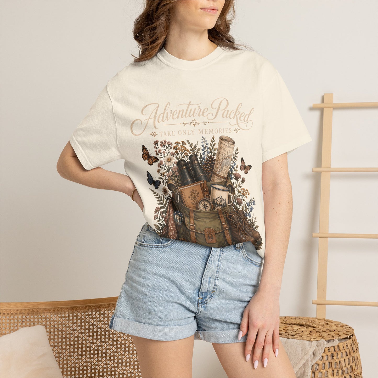 Adventure Packed T-Shirt — Vintage Hiking Backpack Graphic Tee