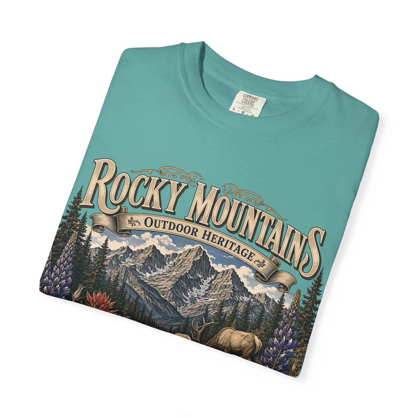 Rocky Mountains Nature T-Shirt — Outdoor Heritage Scenic Tee
