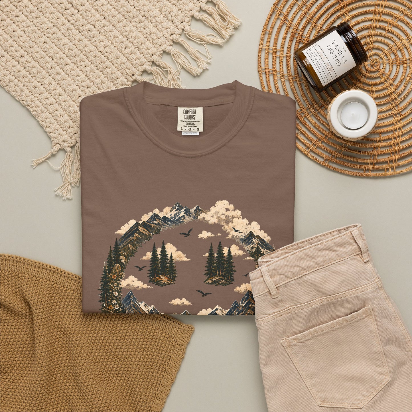Somewhere In The Mountains T-Shirt — "Current Mood" Outdoor Graphic Tee
