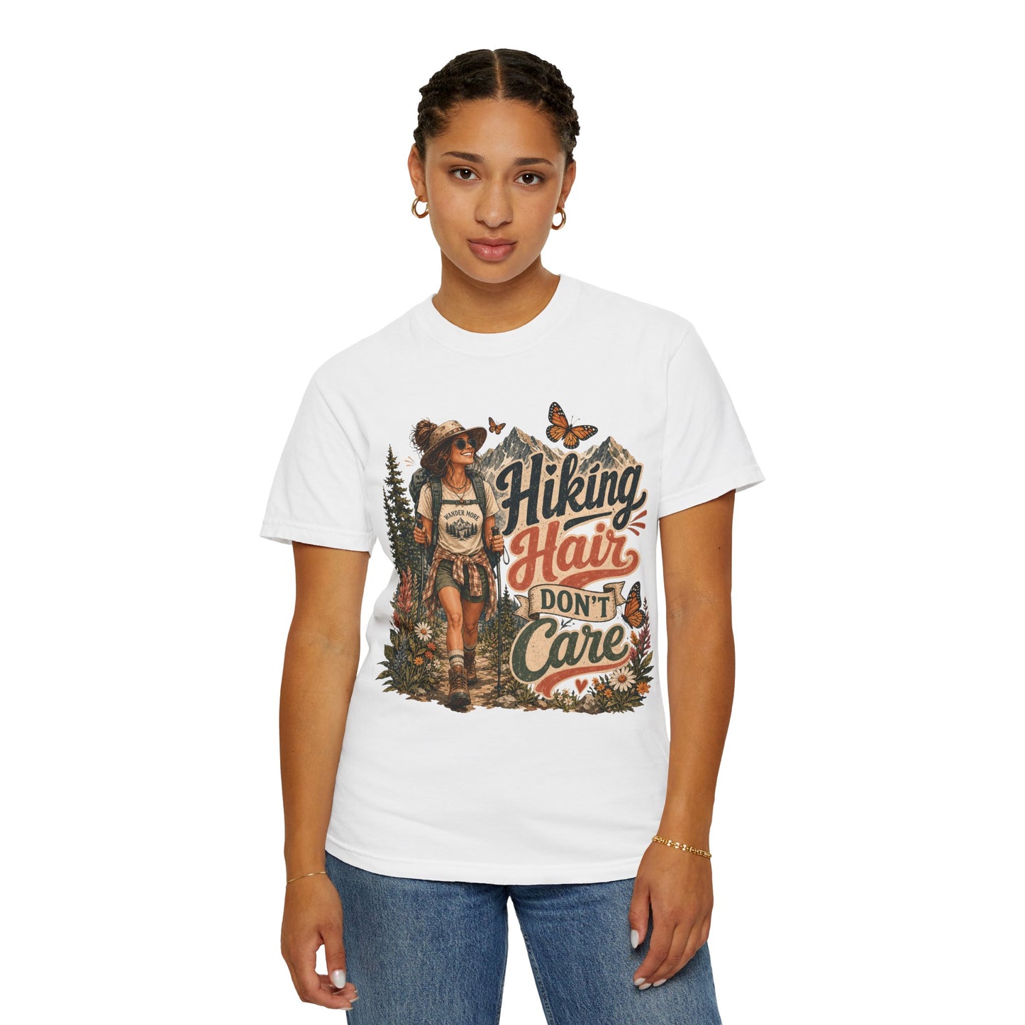 Hiking Hair Don't Care T-Shirt