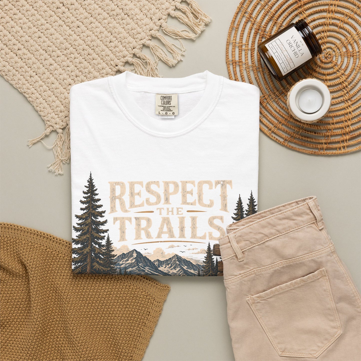 Respect Trails T-Shirt — Leave It Better Outdoor Hiking Tee
