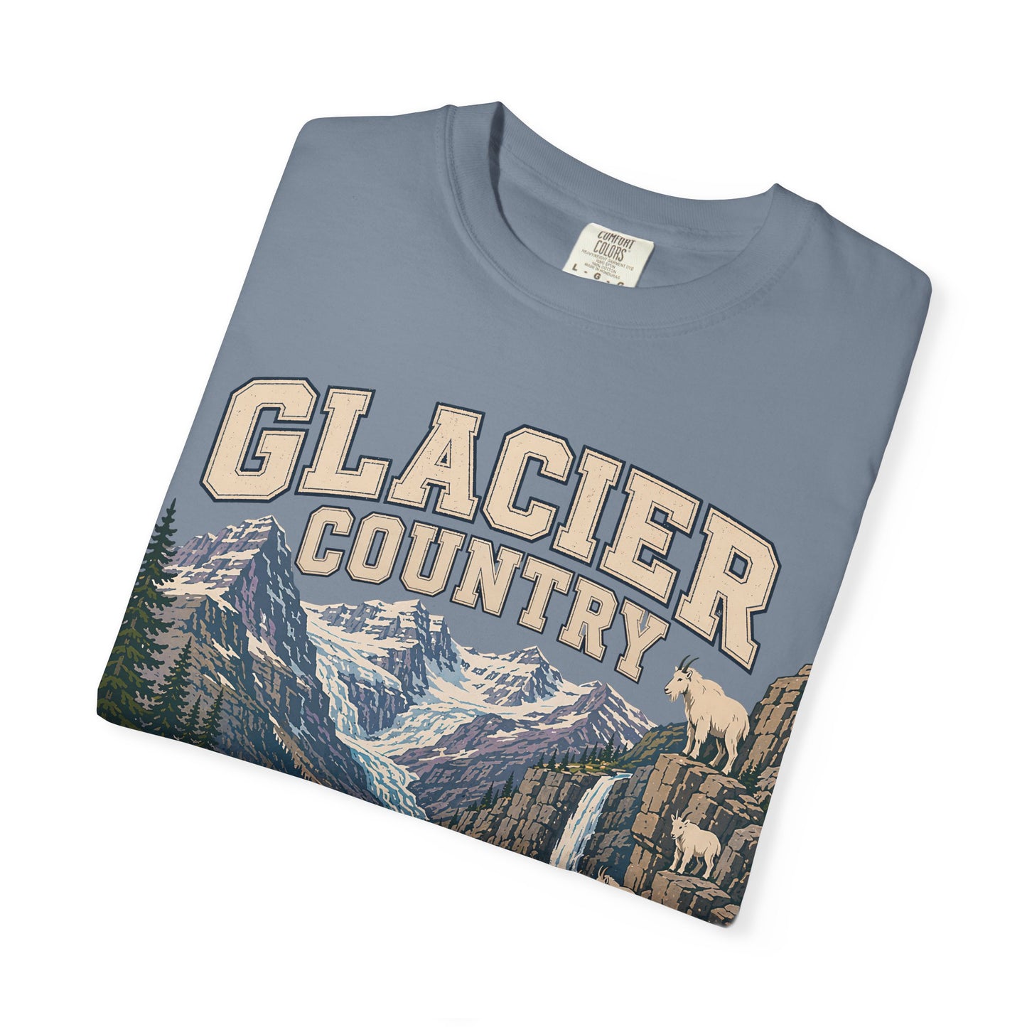 Glacier Country T-Shirt — Vintage Mountain National Park Graphic