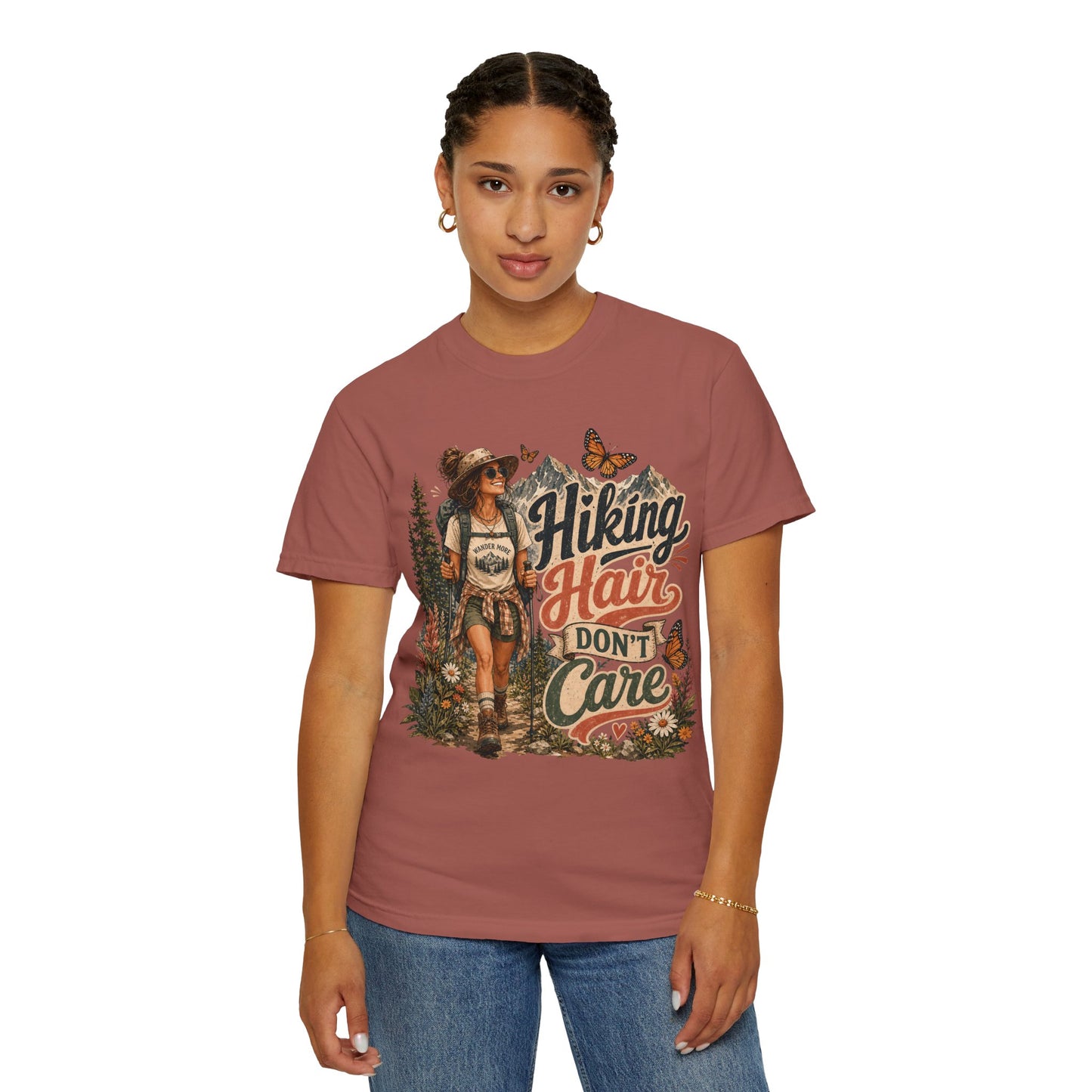 Hiking Hair Don't Care T-Shirt