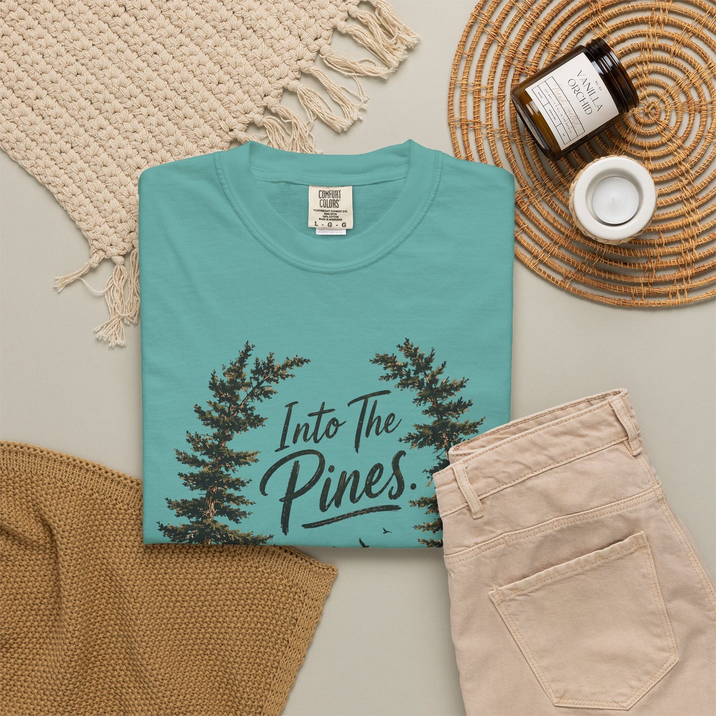 Into the Pines T-Shirt — Vintage Mountain & Forest Nature Tee