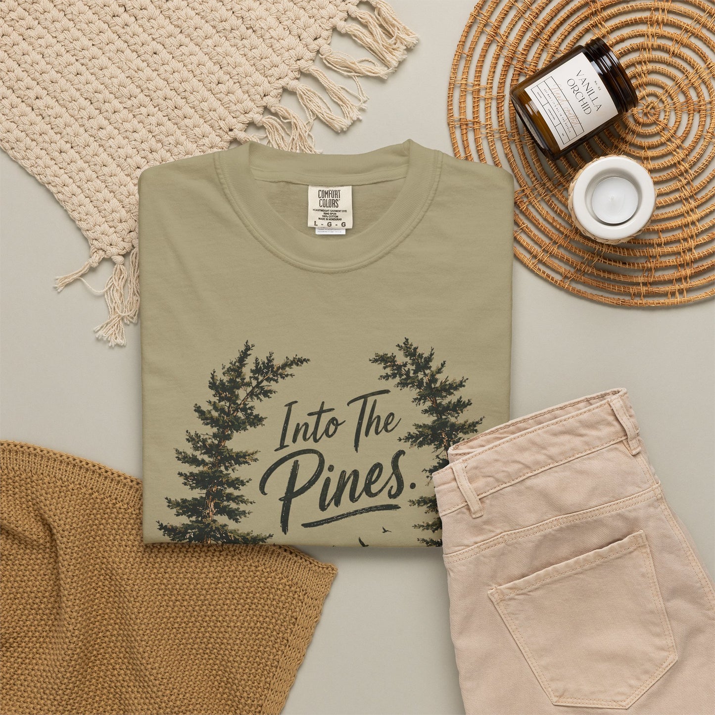 Into the Pines T-Shirt — Vintage Mountain & Forest Nature Tee