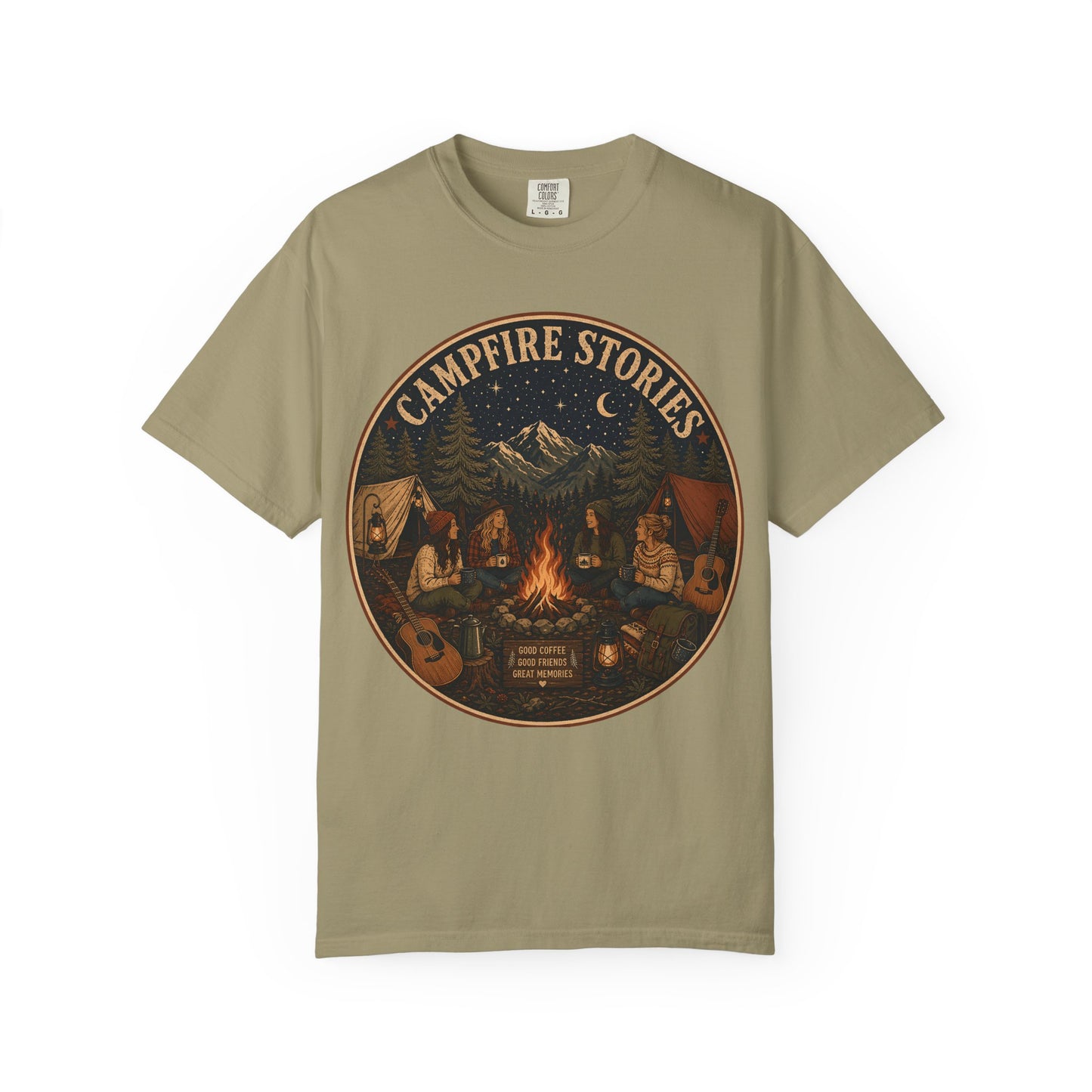 Campfire Stories T-Shirt — Vintage Camping Graphic Tee