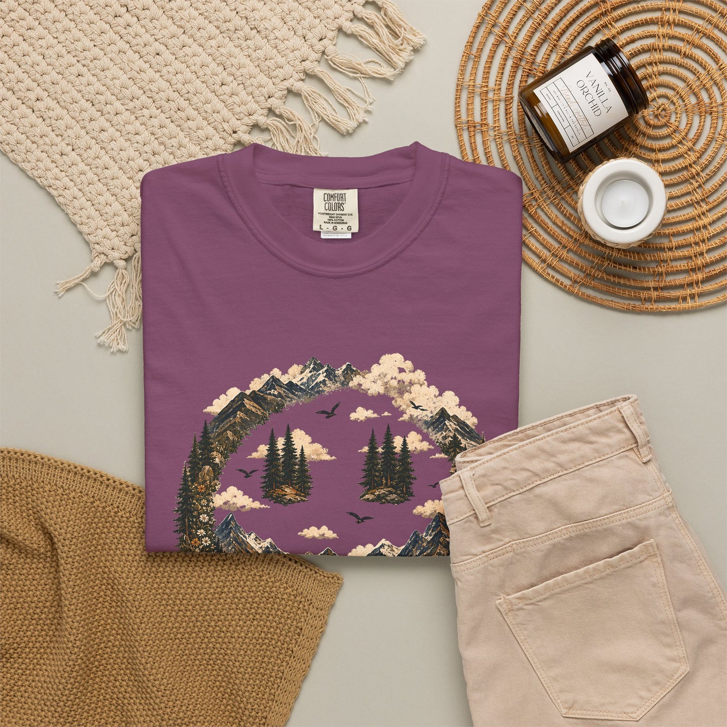Somewhere In The Mountains T-Shirt — "Current Mood" Outdoor Graphic Tee