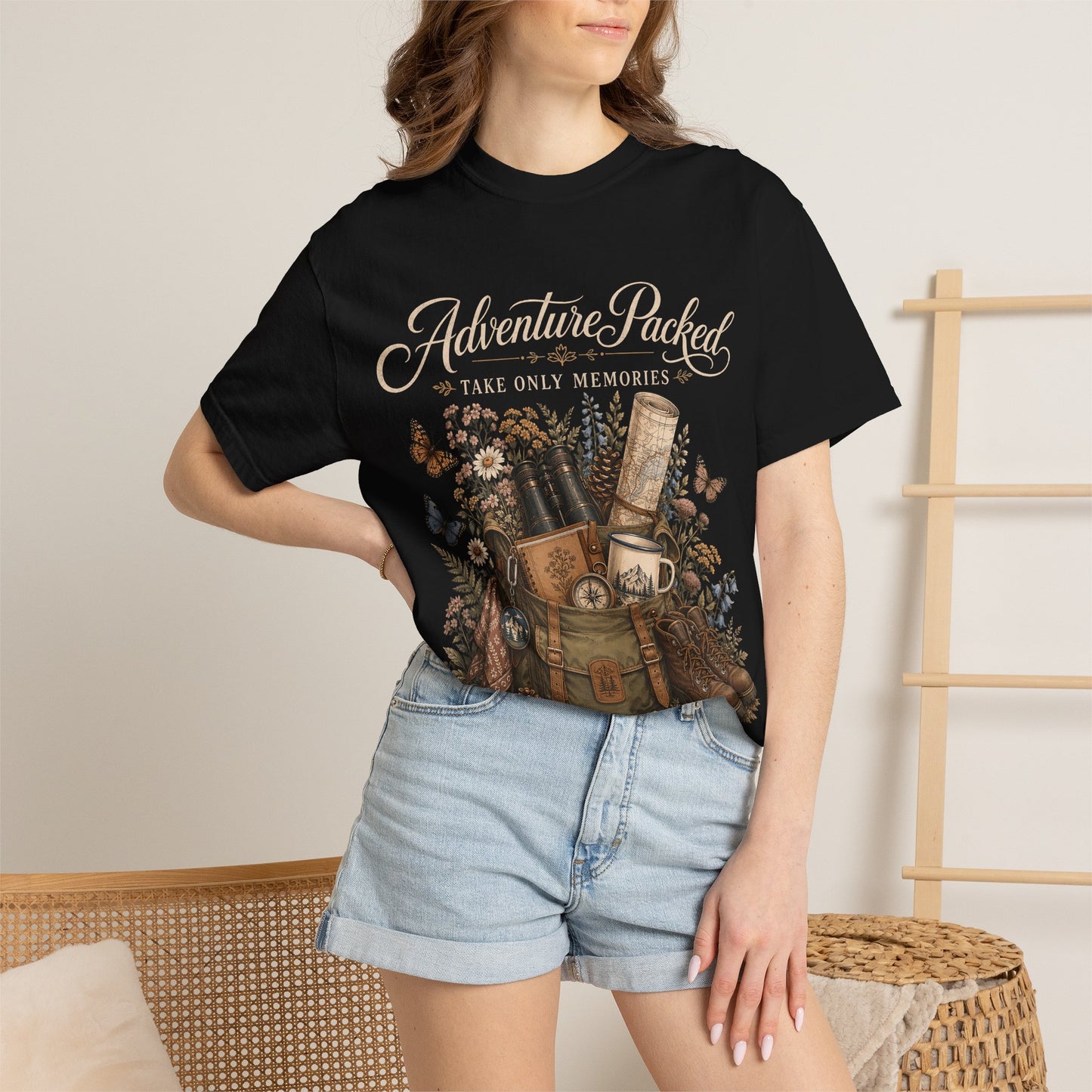 Adventure Packed T-Shirt — Vintage Hiking Backpack Graphic Tee