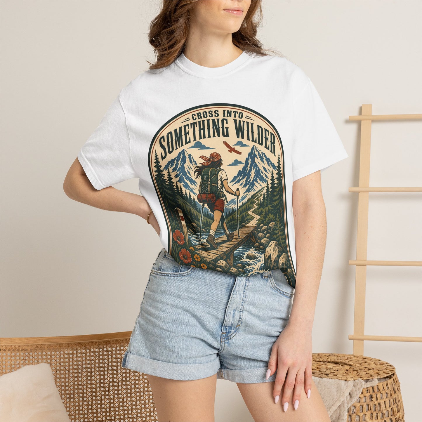 Something Wilder T‑Shirt — Adventure Hiking Graphic Tee