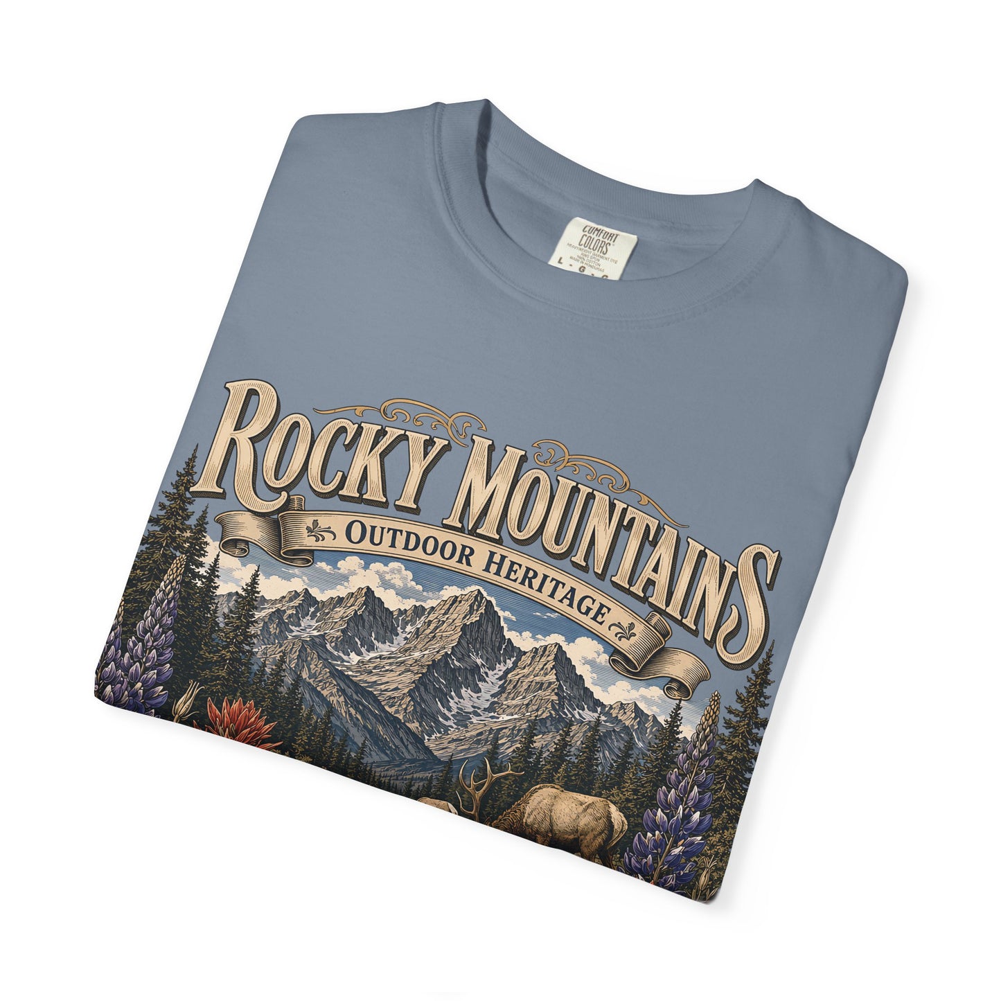 Rocky Mountains Nature T-Shirt — Outdoor Heritage Scenic Tee