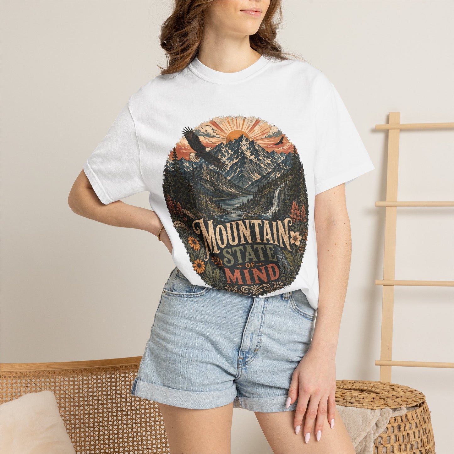 T-Shirt — "Mountain State of Mind" Graphic Tee