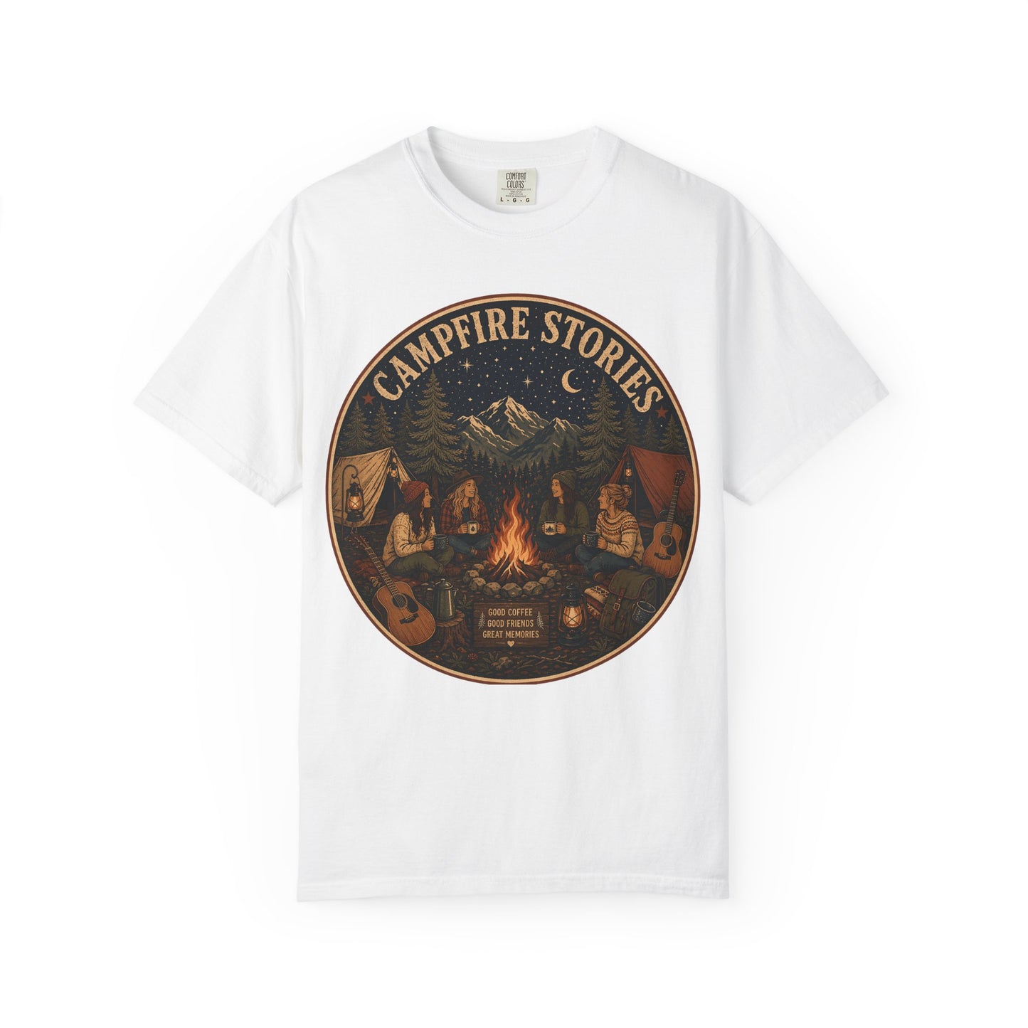 Campfire Stories T-Shirt — Vintage Camping Graphic Tee