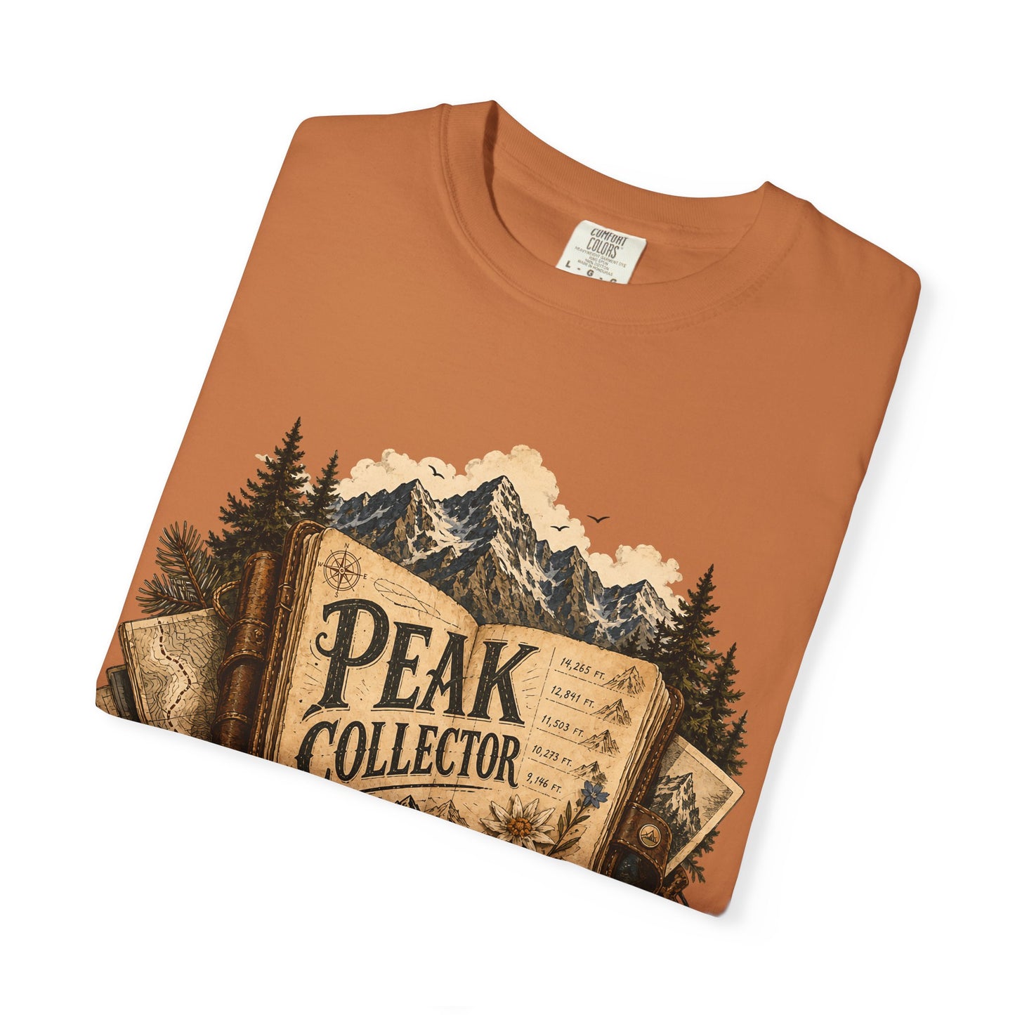Peak Collector T-Shirt — Mountain Hiking Tee (“Every Summit Tells a Story”)