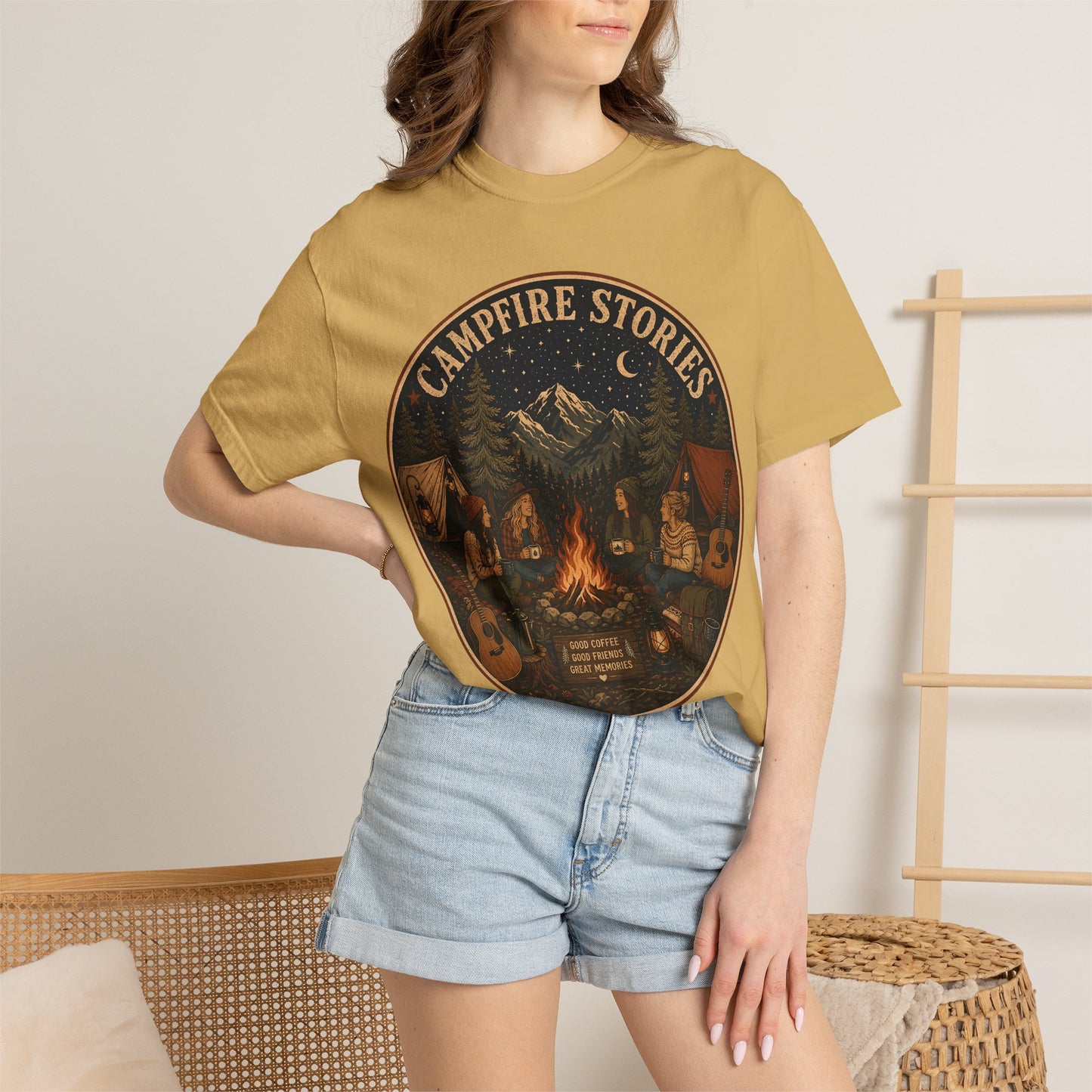 Campfire Stories T-Shirt — Vintage Camping Graphic Tee