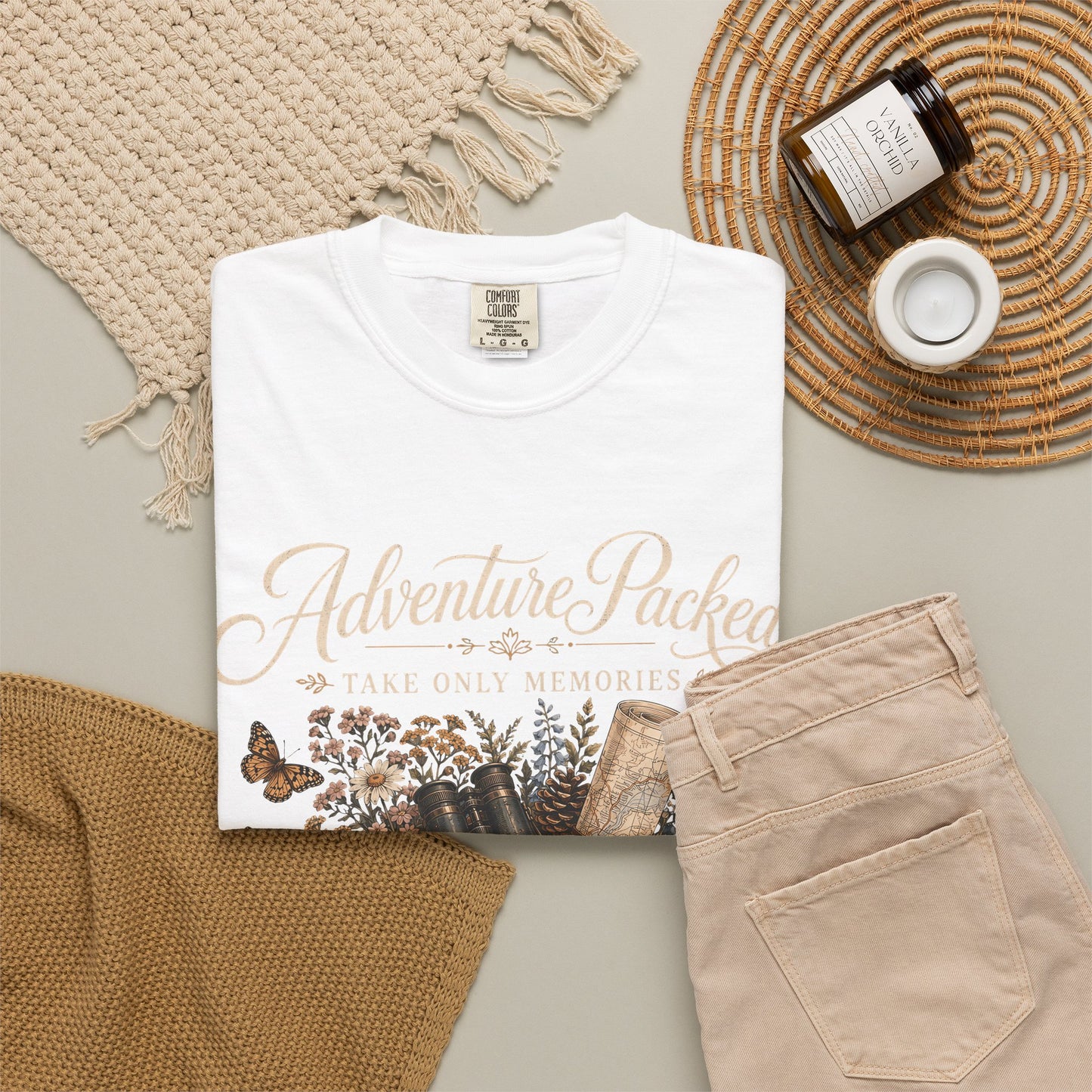Adventure Packed T-Shirt — Vintage Hiking Backpack Graphic Tee