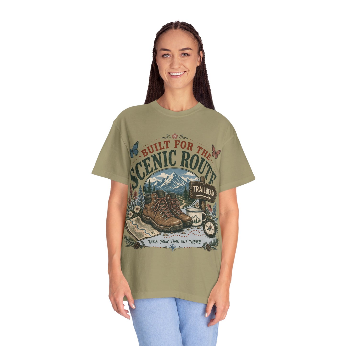 Scenic Route Trailhead T‑Shirt — Built for the Scenic Route Hiking Tee