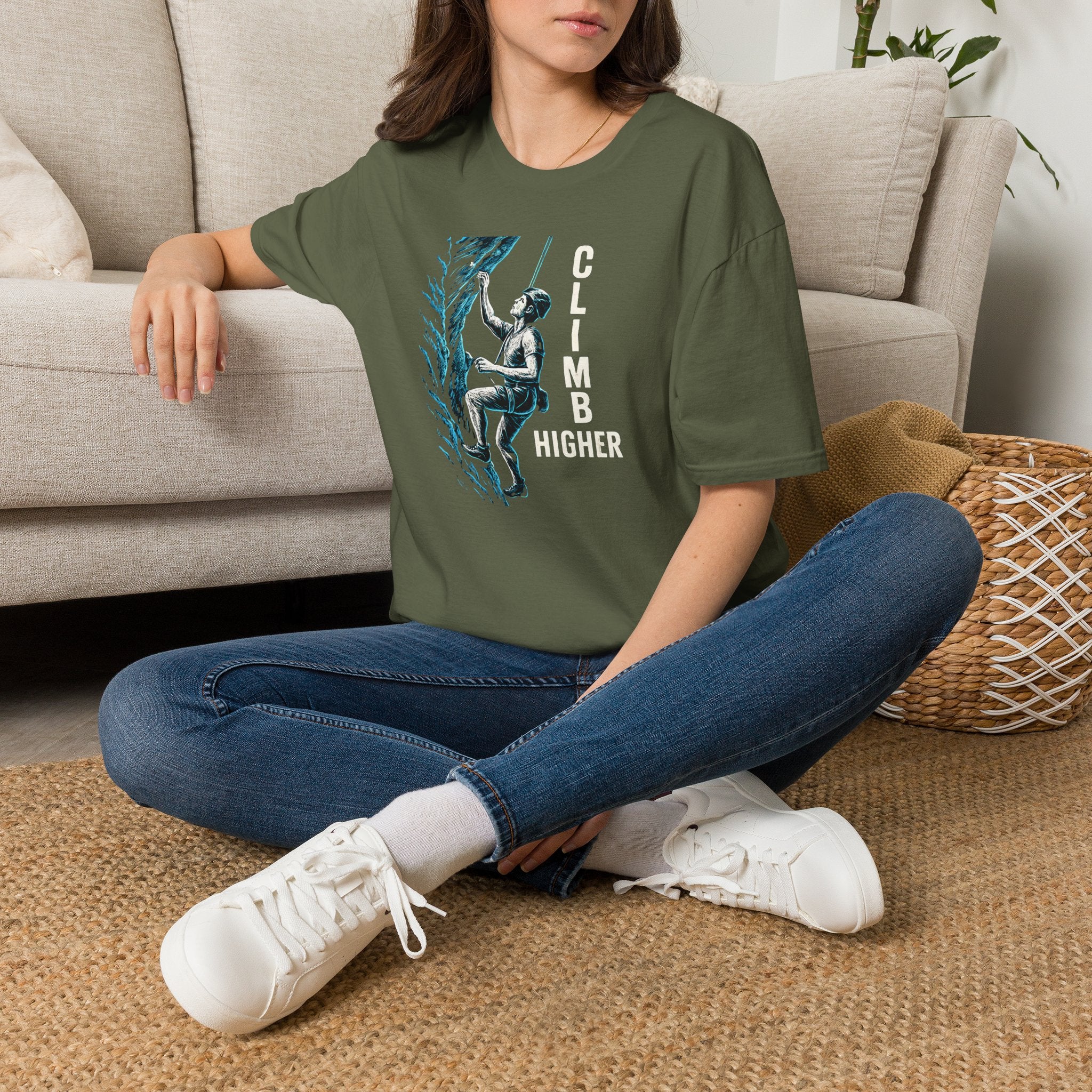 Climber Scaling Cliff T-Shirt