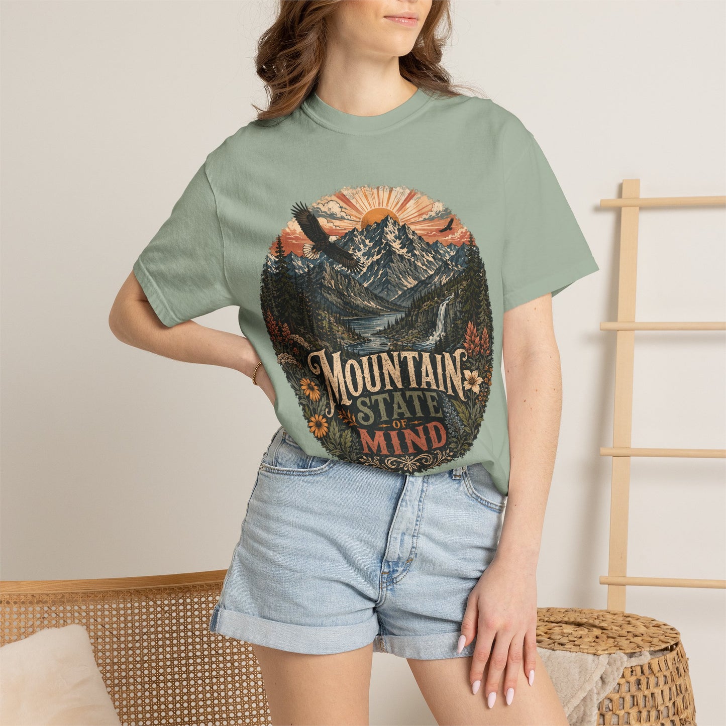 T-Shirt — "Mountain State of Mind" Graphic Tee