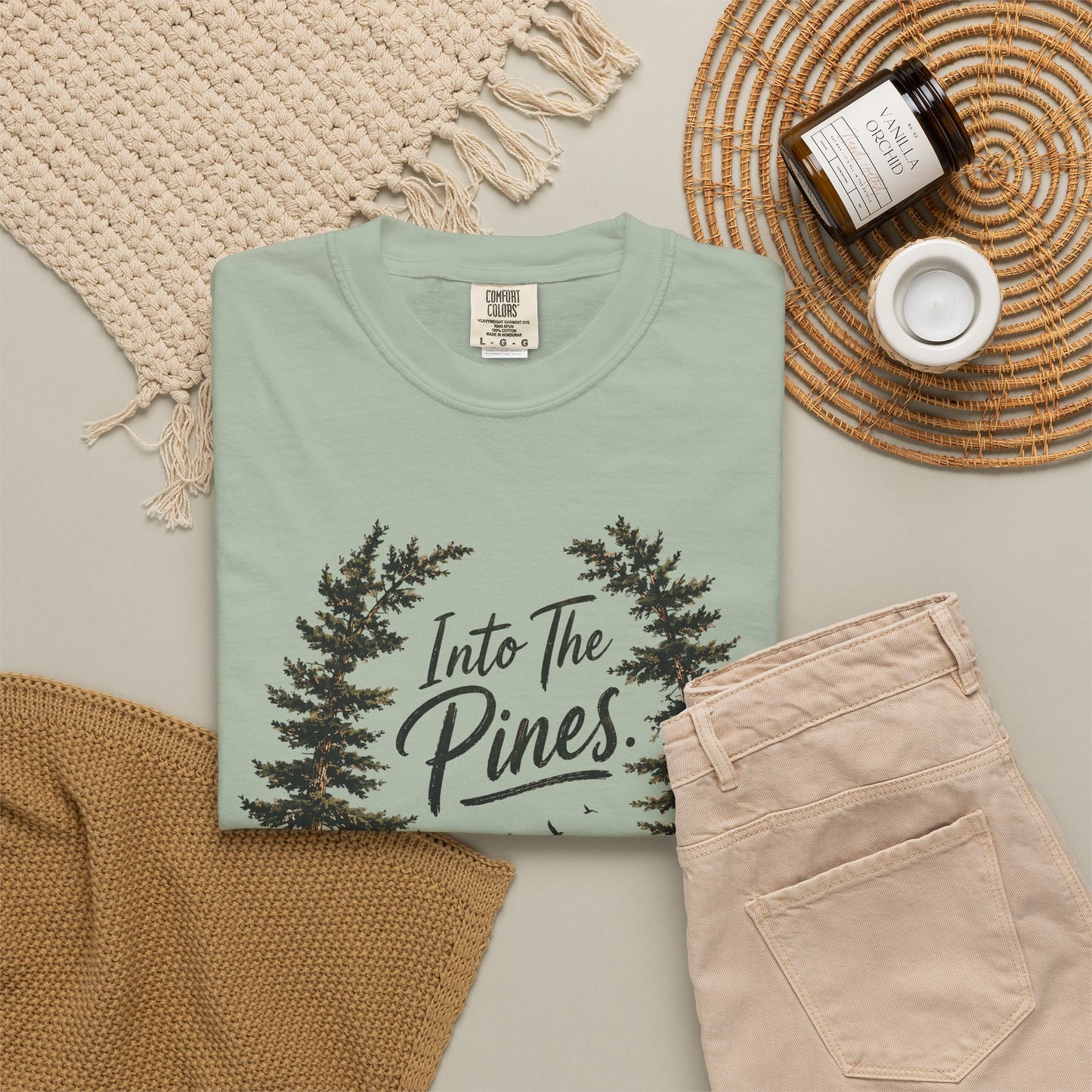 Into the Pines T-Shirt — Vintage Mountain & Forest Nature Tee