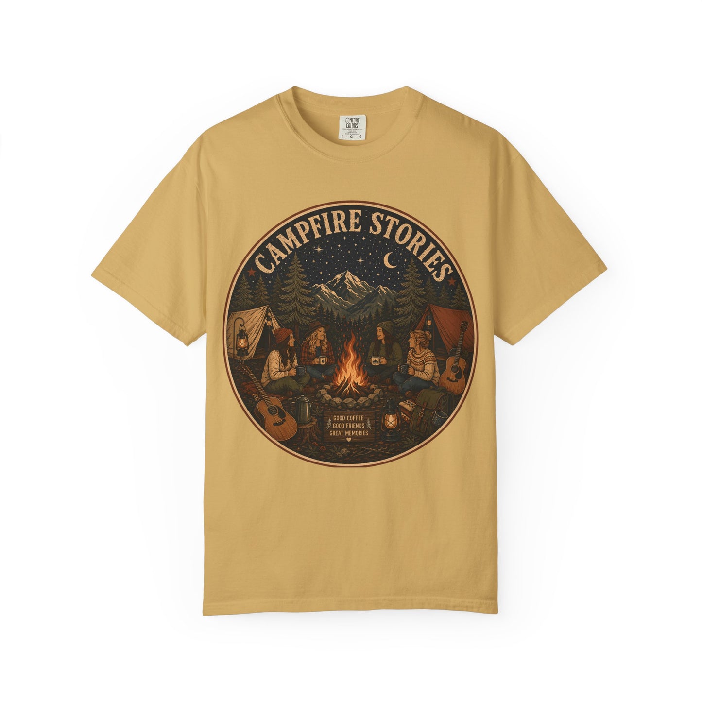 Campfire Stories T-Shirt — Vintage Camping Graphic Tee