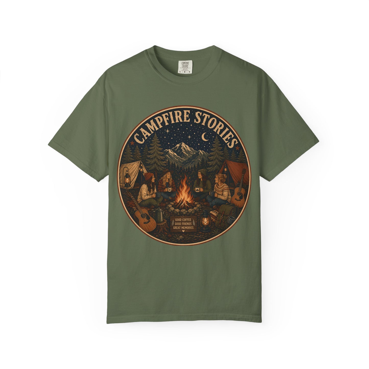 Campfire Stories T-Shirt — Vintage Camping Graphic Tee