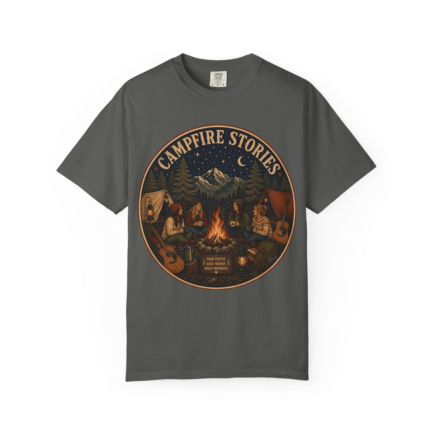 Campfire Stories T-Shirt — Vintage Camping Graphic Tee