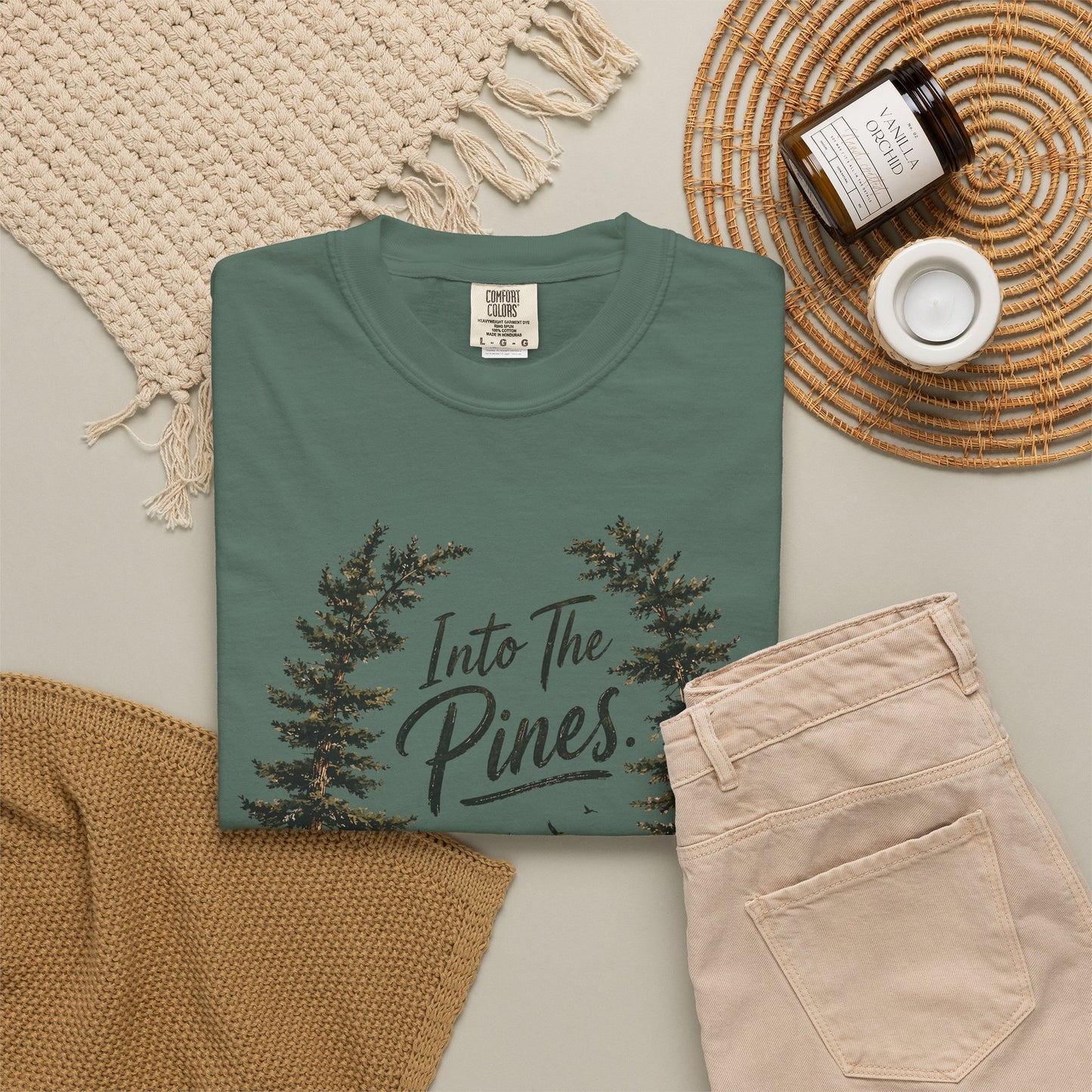 Into the Pines T-Shirt — Vintage Mountain & Forest Nature Tee