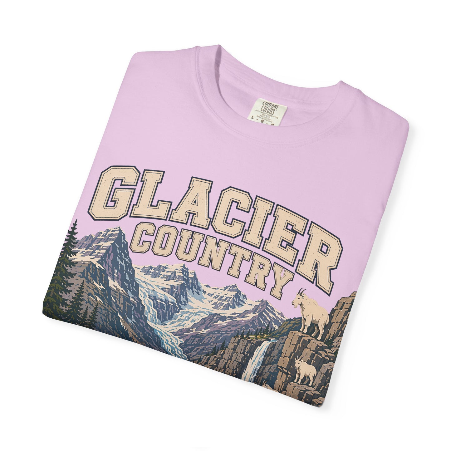 Glacier Country T-Shirt — Vintage Mountain National Park Graphic
