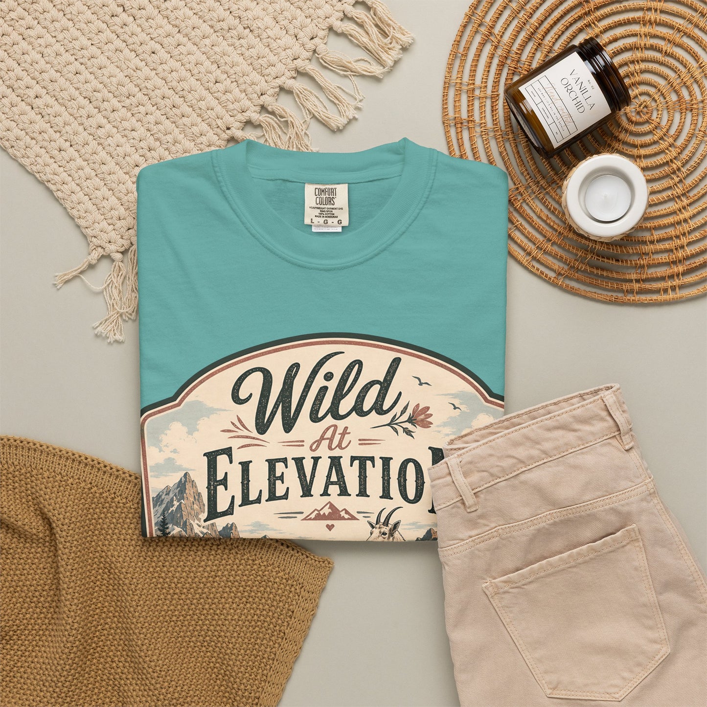 Wild at Elevation T-Shirt — Mountain Goat Nature Graphic Tee