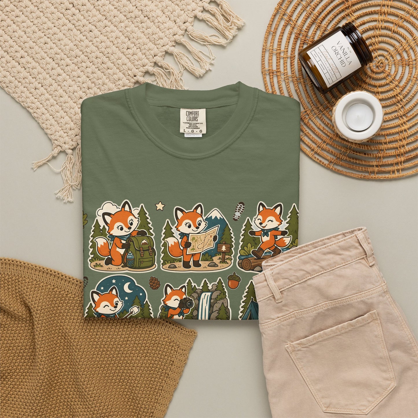 Weekend Plans: Go Outside T-Shirt — Cute Fox Camping Graphic Tee