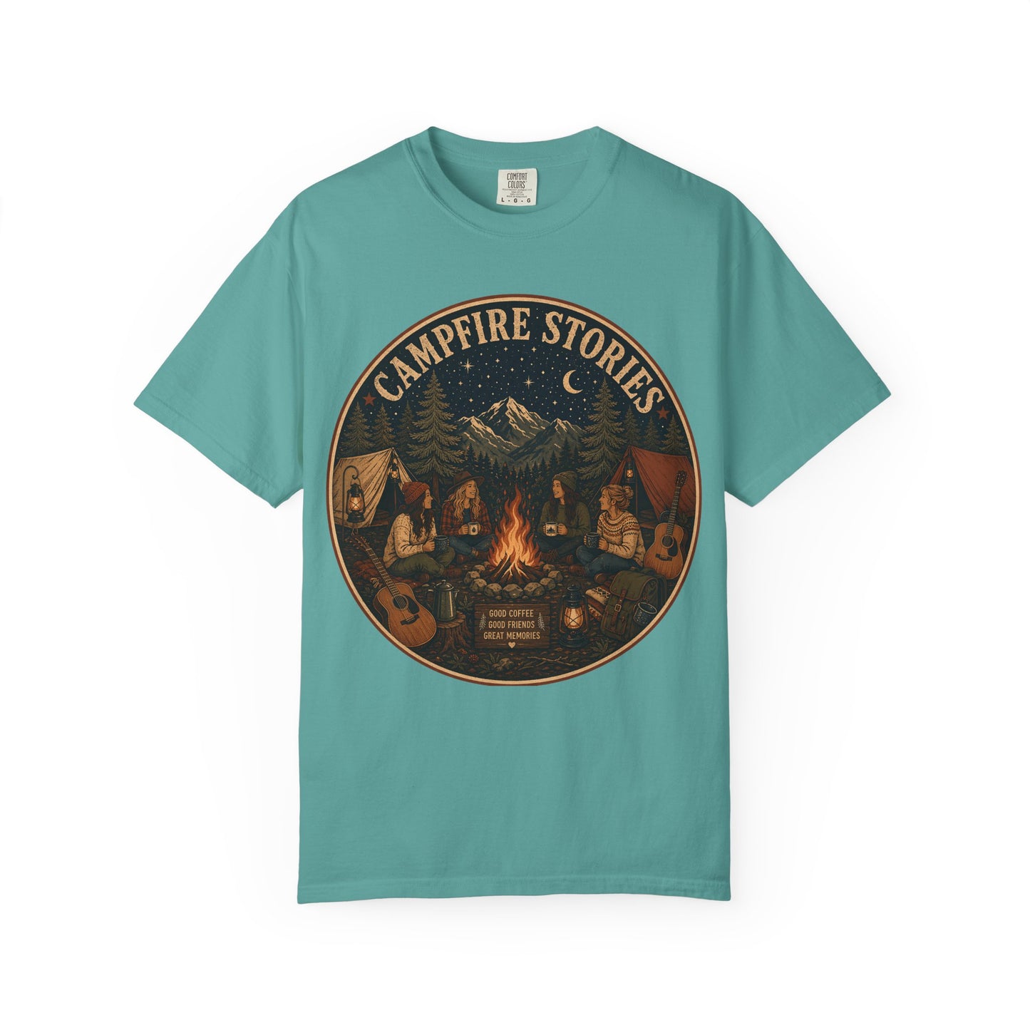 Campfire Stories T-Shirt — Vintage Camping Graphic Tee