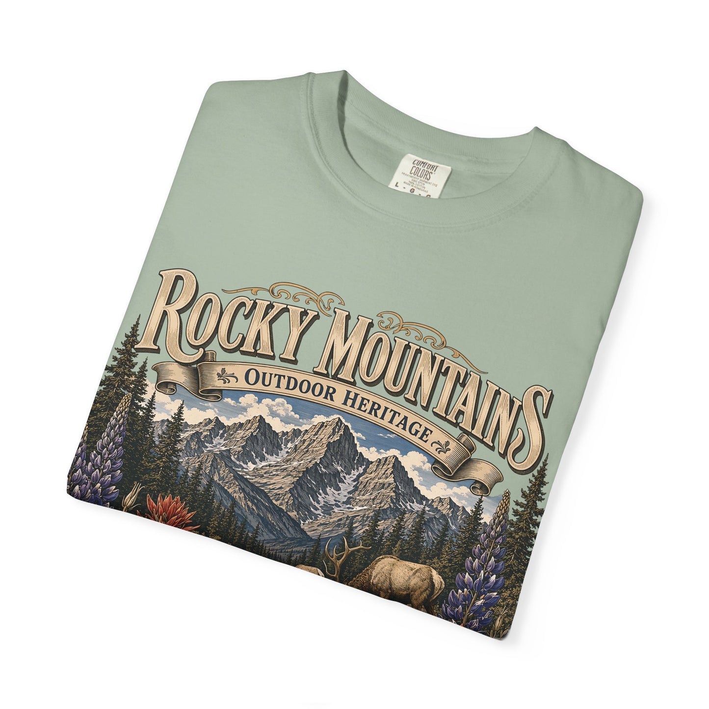 Rocky Mountains Nature T-Shirt — Outdoor Heritage Scenic Tee