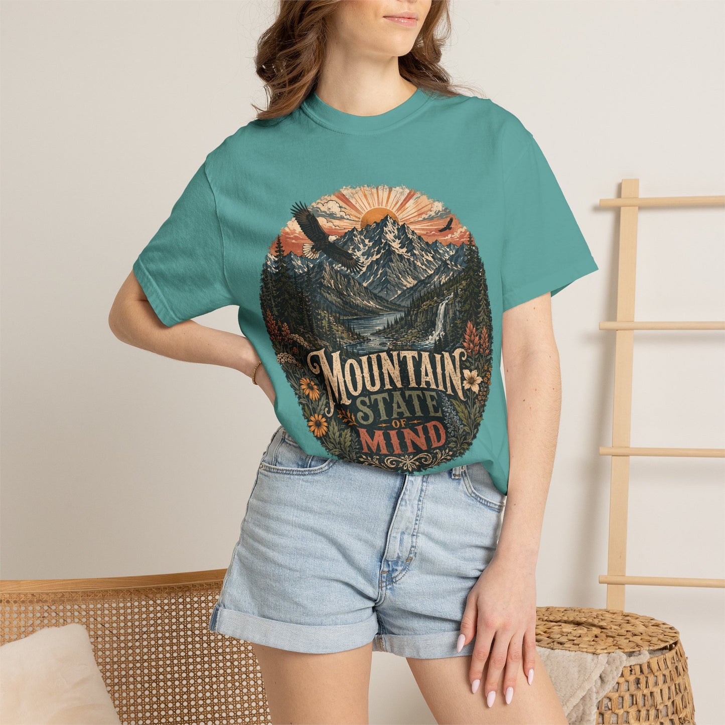 T-Shirt — "Mountain State of Mind" Graphic Tee
