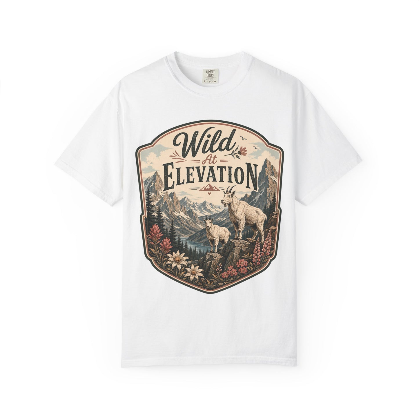Wild at Elevation T-Shirt — Mountain Goat Nature Graphic Tee