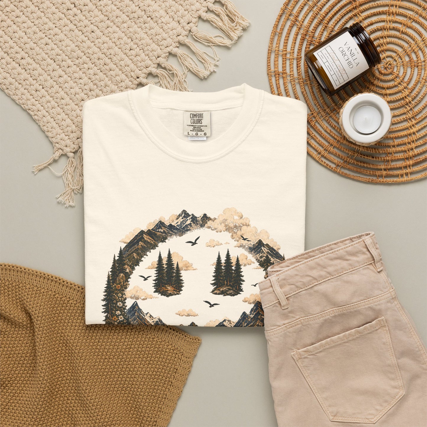 Somewhere In The Mountains T-Shirt — "Current Mood" Outdoor Graphic Tee