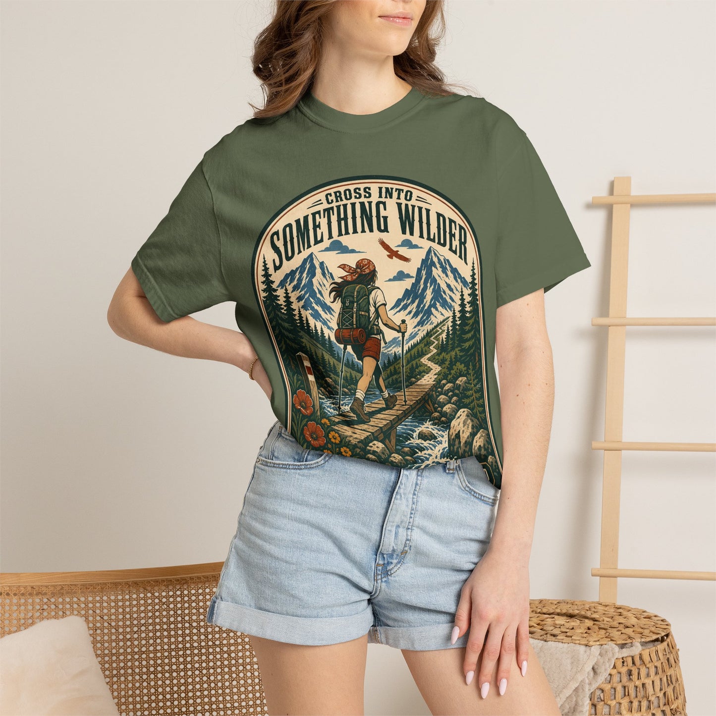 Something Wilder T‑Shirt — Adventure Hiking Graphic Tee