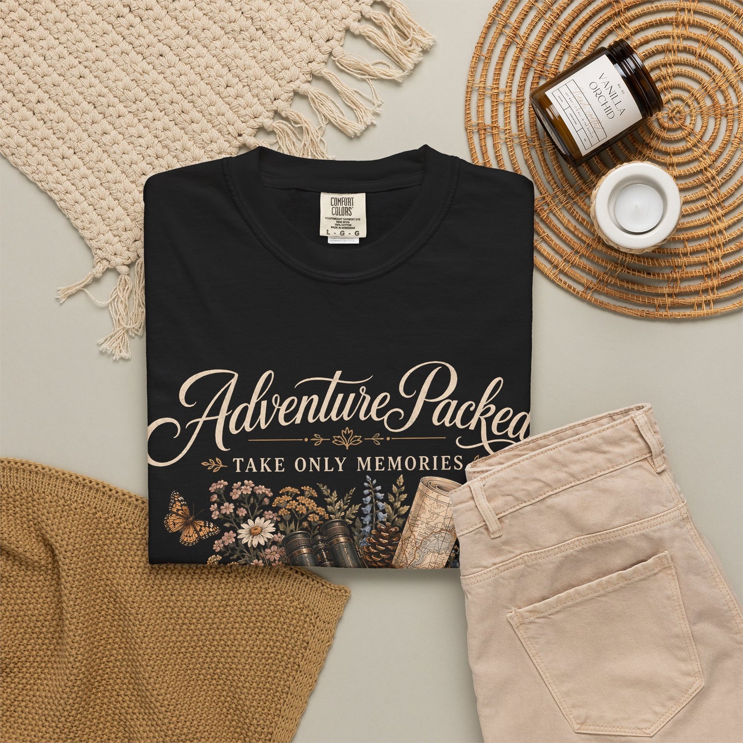 Adventure Packed T-Shirt — Vintage Hiking Backpack Graphic Tee