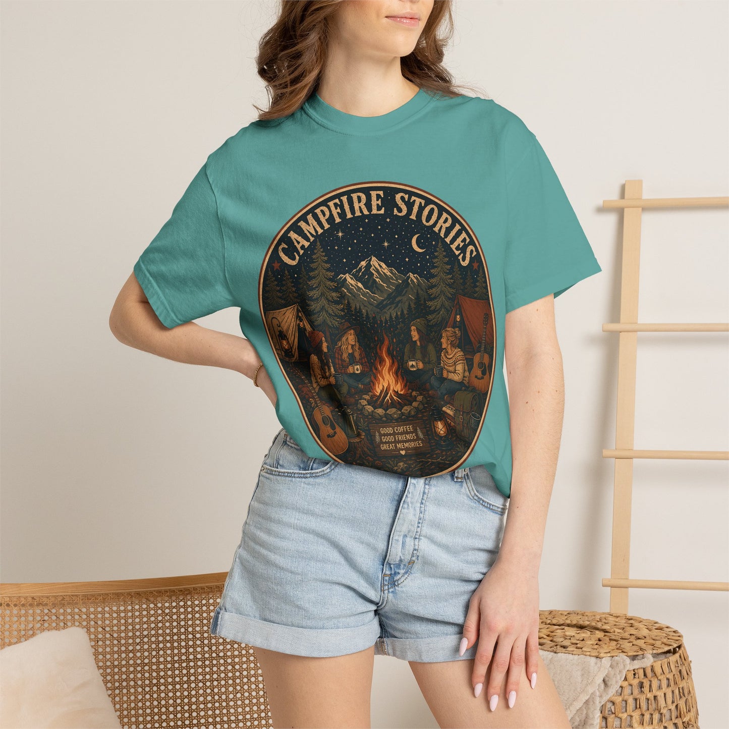 Campfire Stories T-Shirt — Vintage Camping Graphic Tee
