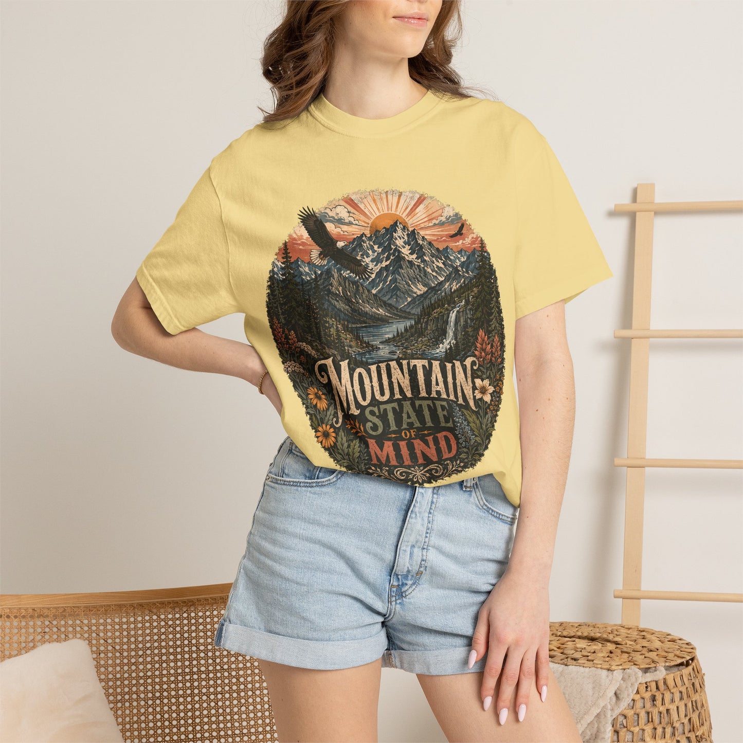 T-Shirt — "Mountain State of Mind" Graphic Tee