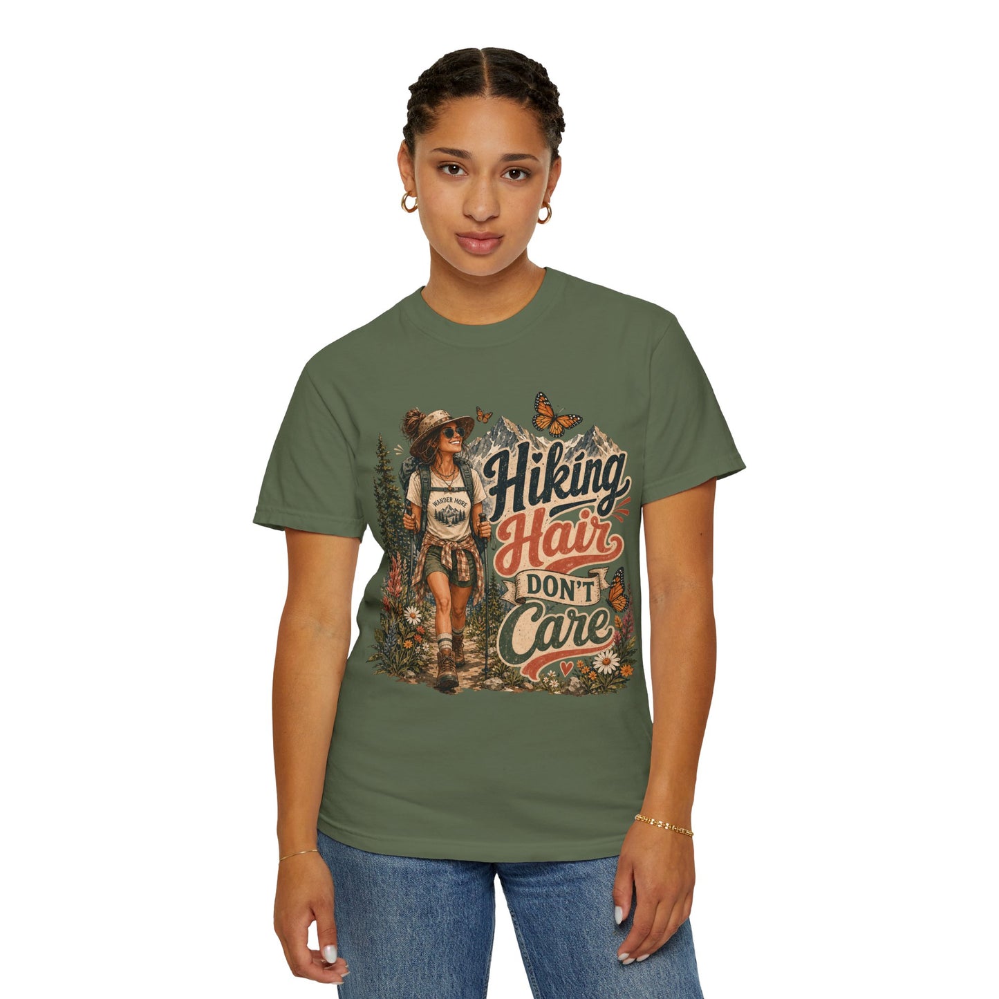 Hiking Hair Don't Care T-Shirt