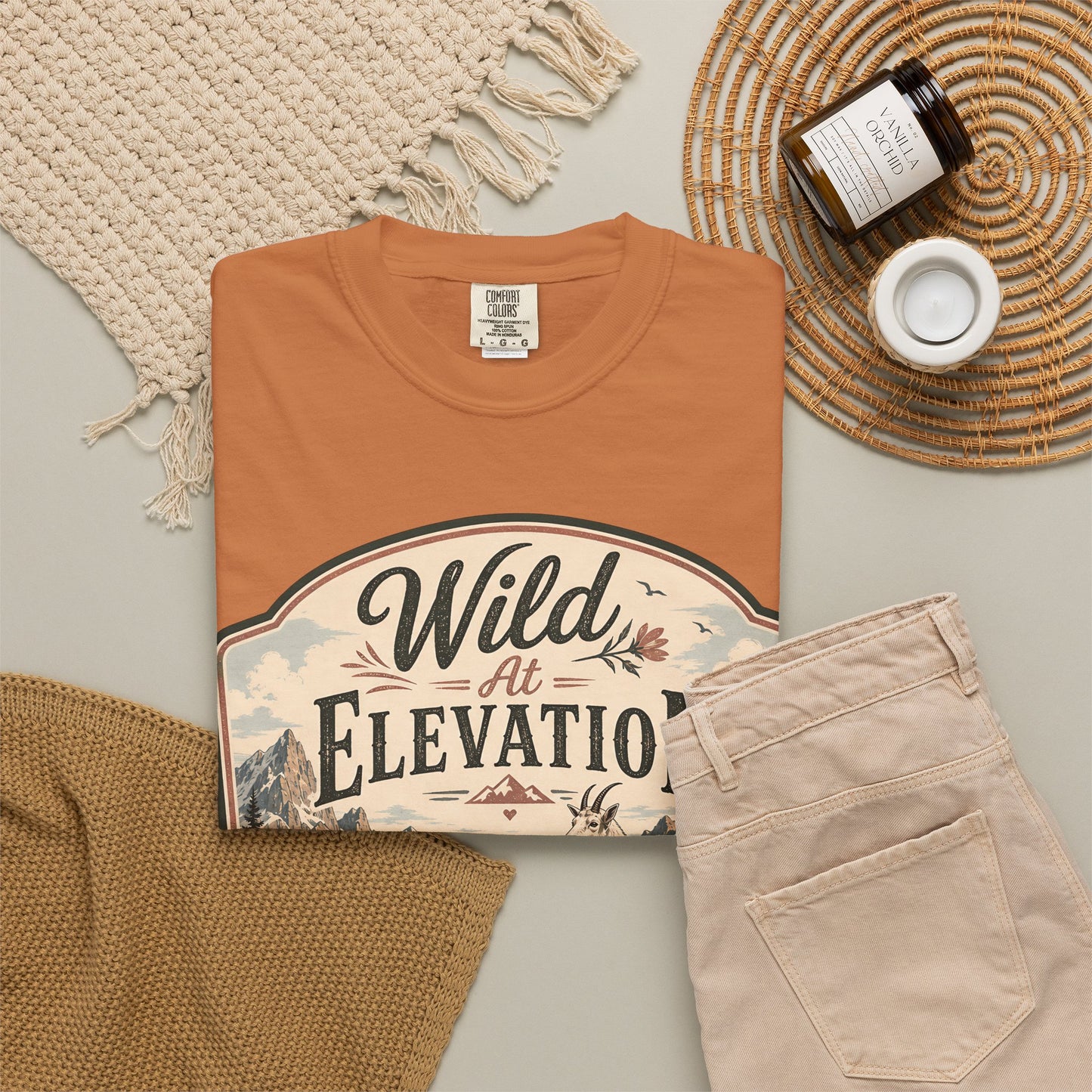 Wild at Elevation T-Shirt — Mountain Goat Nature Graphic Tee