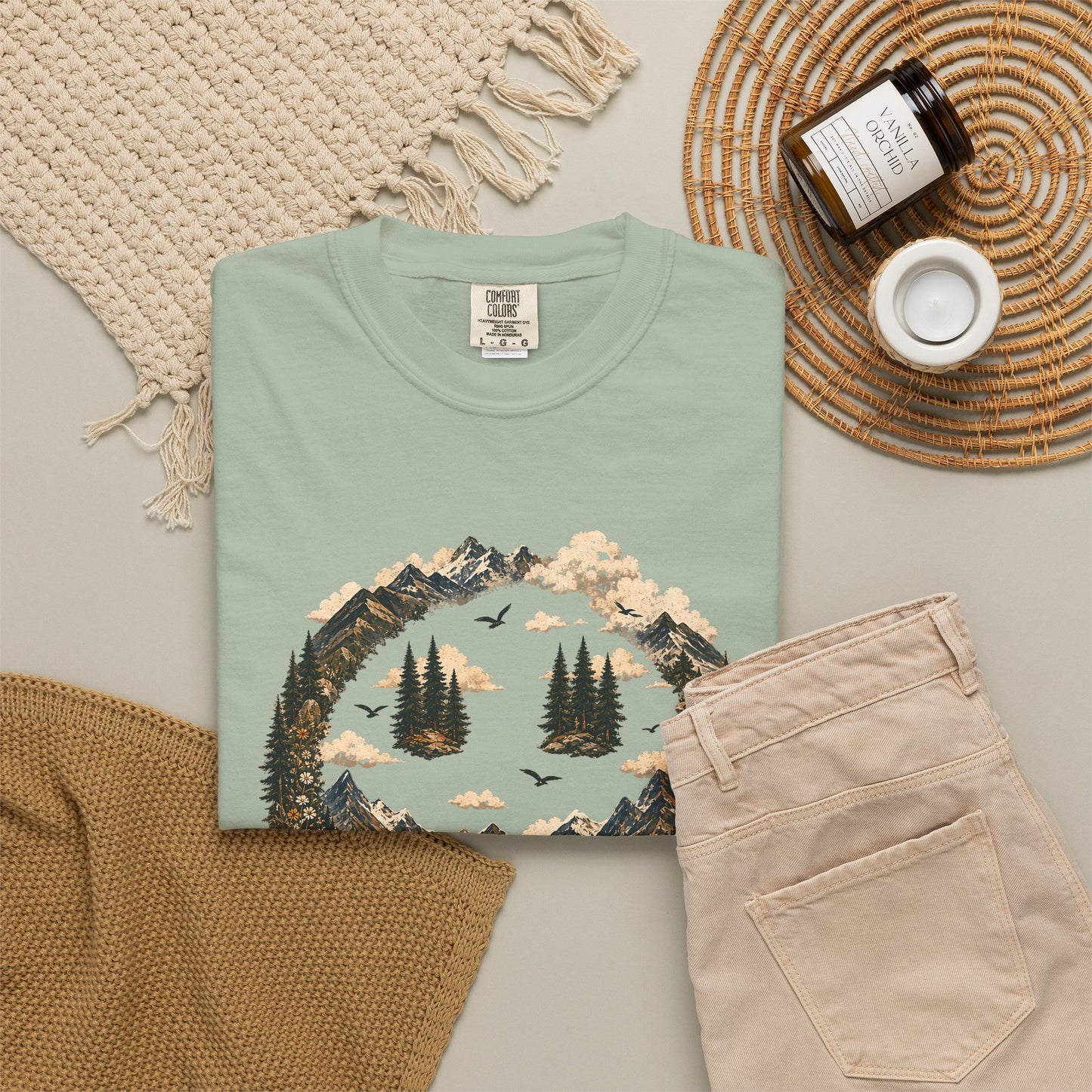 Somewhere In The Mountains T-Shirt — "Current Mood" Outdoor Graphic Tee
