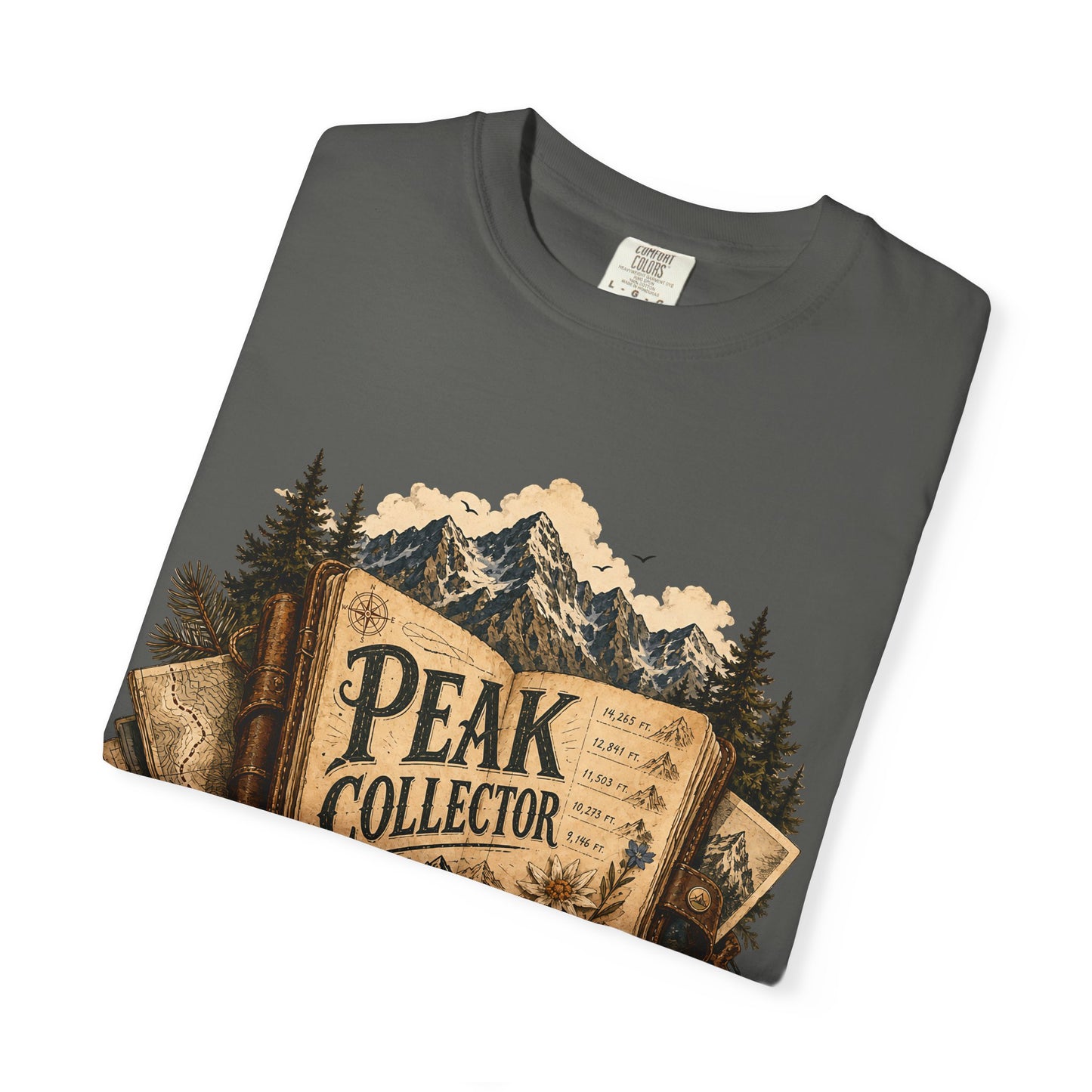 Peak Collector T-Shirt — Mountain Hiking Tee (“Every Summit Tells a Story”)