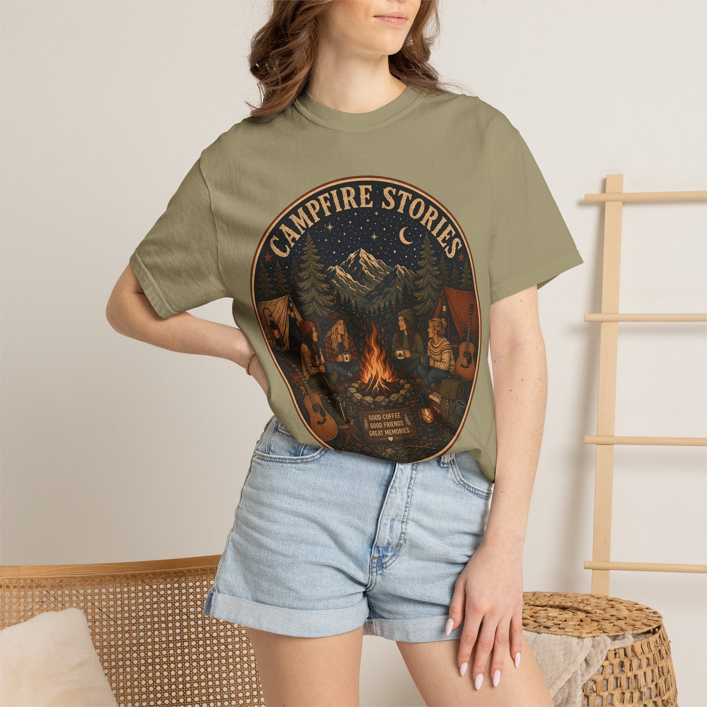 Campfire Stories T-Shirt — Vintage Camping Graphic Tee