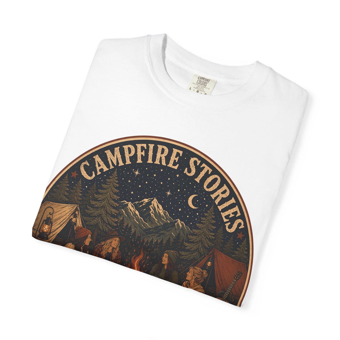 Campfire Stories T-Shirt — Vintage Camping Graphic Tee