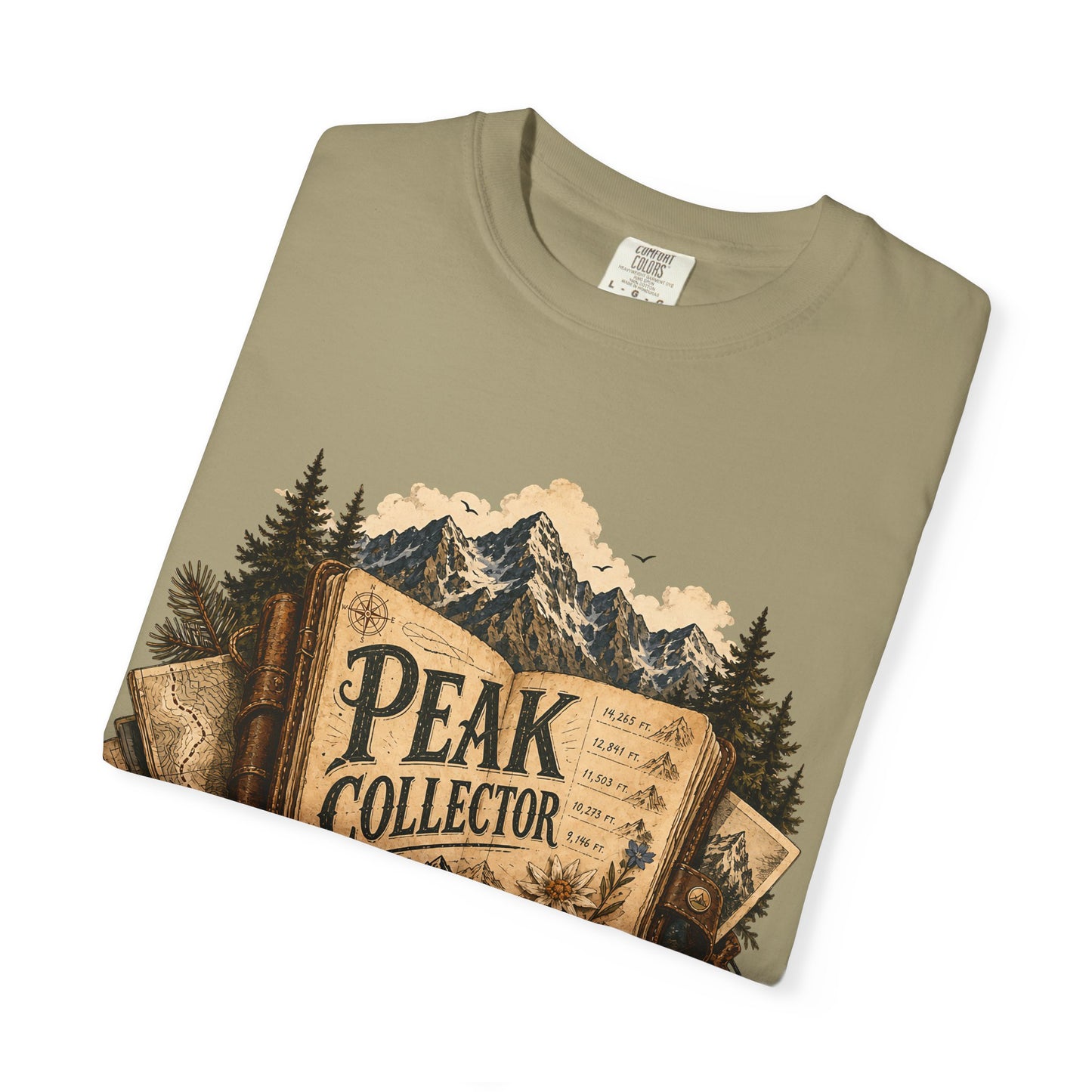 Peak Collector T-Shirt — Mountain Hiking Tee (“Every Summit Tells a Story”)