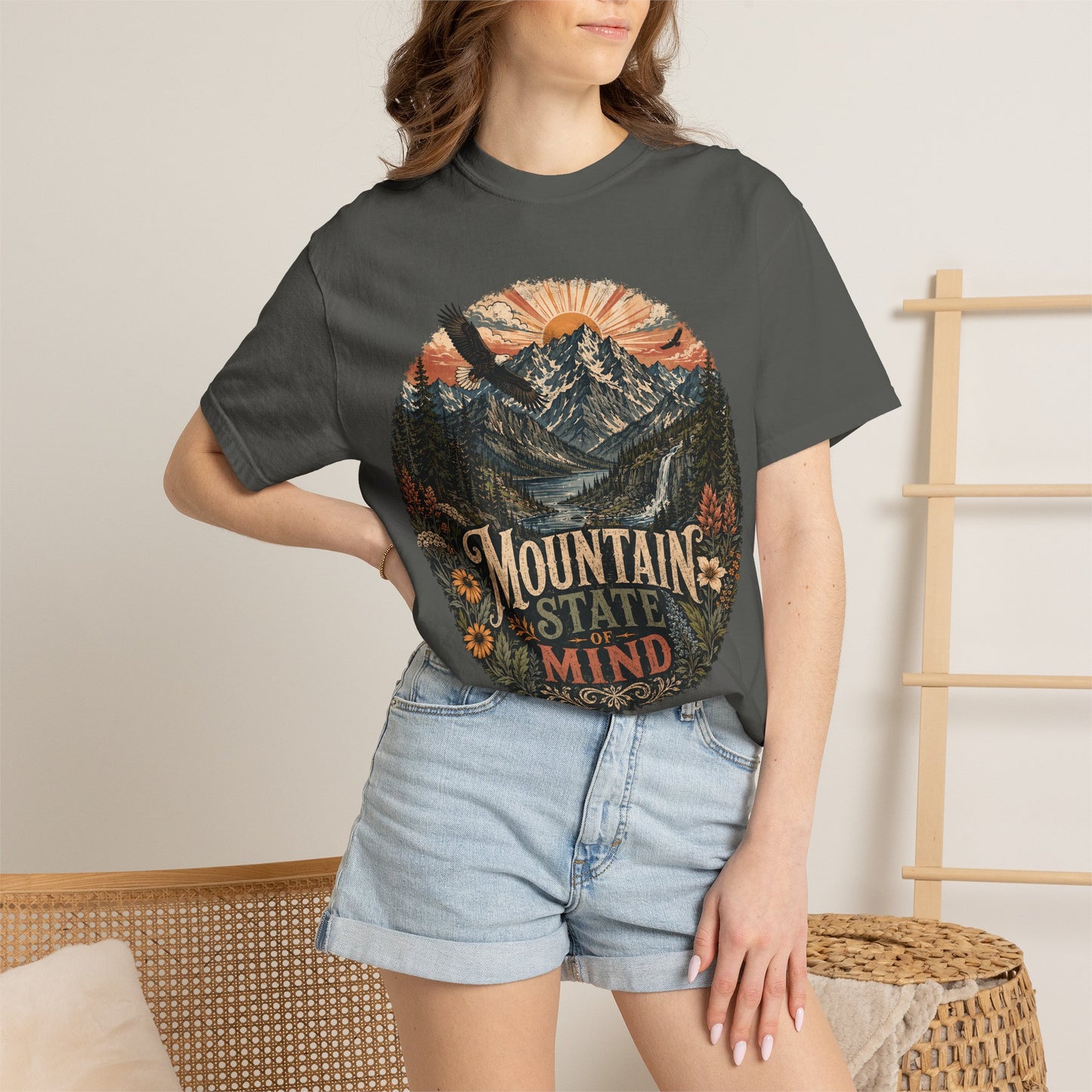 T-Shirt — "Mountain State of Mind" Graphic Tee