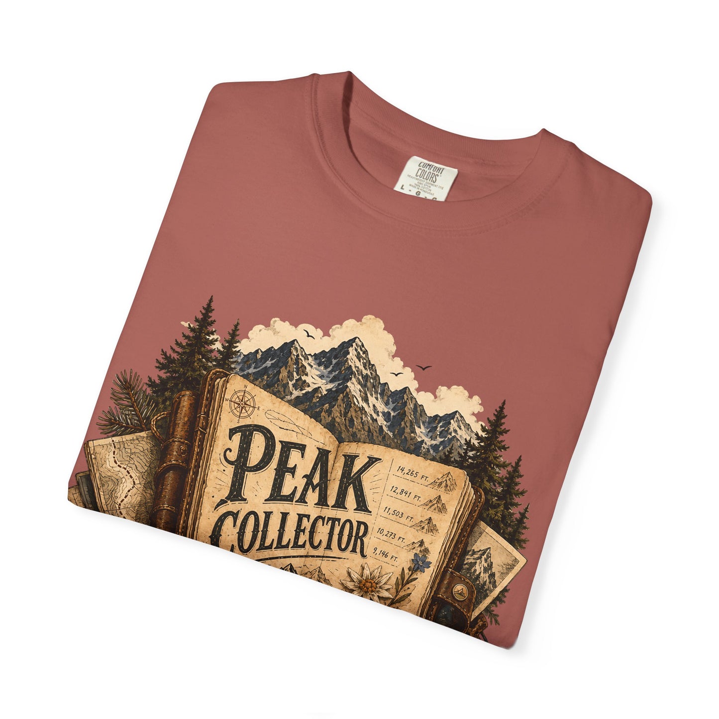 Peak Collector T-Shirt — Mountain Hiking Tee (“Every Summit Tells a Story”)